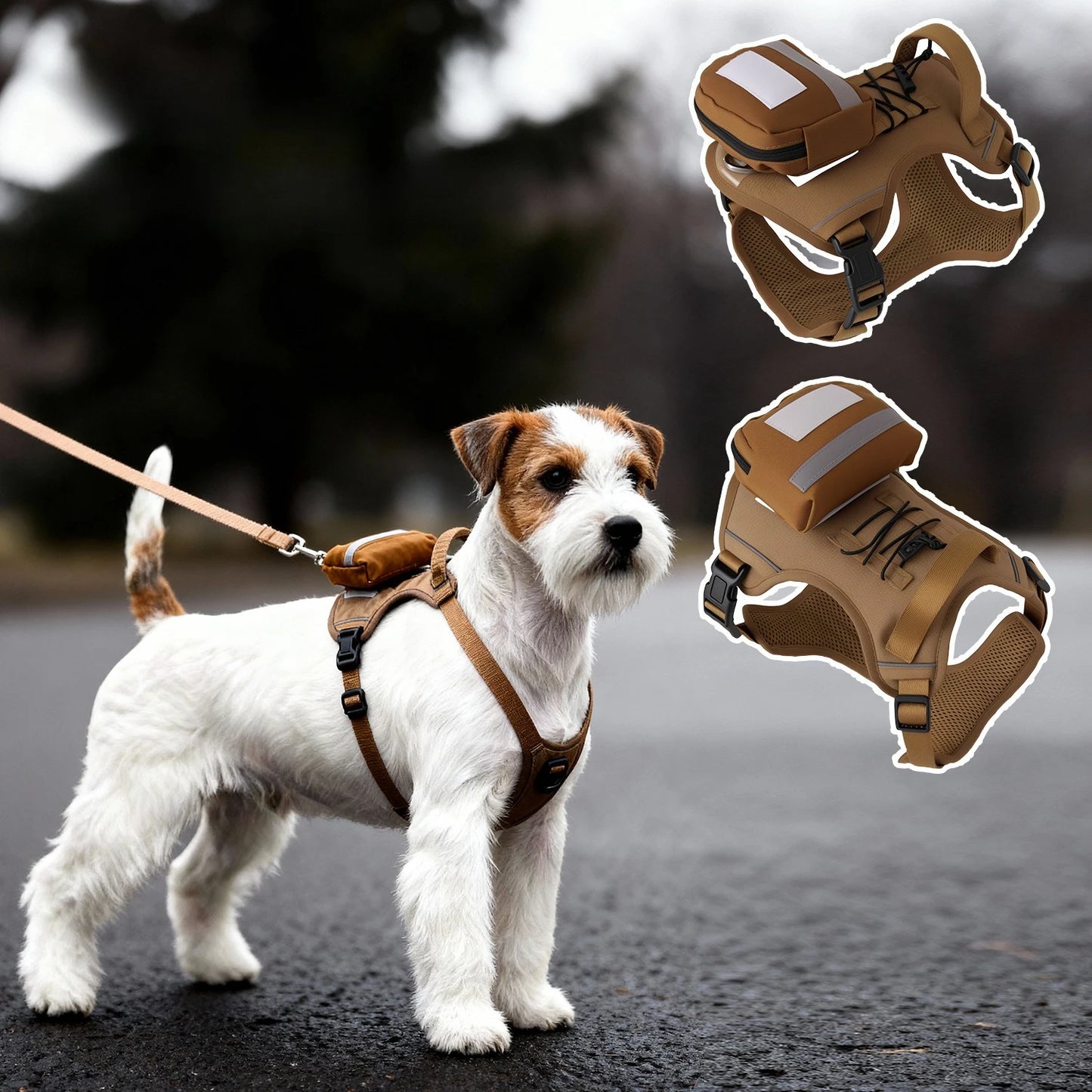 Tactical Training Dog Harness & Leash Set