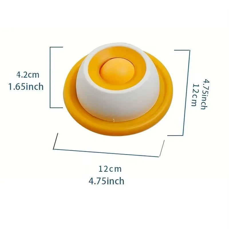 Slow Feeder Lick Bowl with Rolling Ball for Dogs & Cats