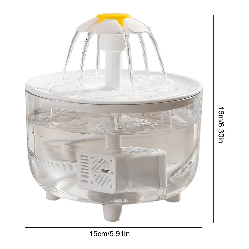 Automatic Cat Water Fountain with Filter | 1200ml Silent USB Dispenser