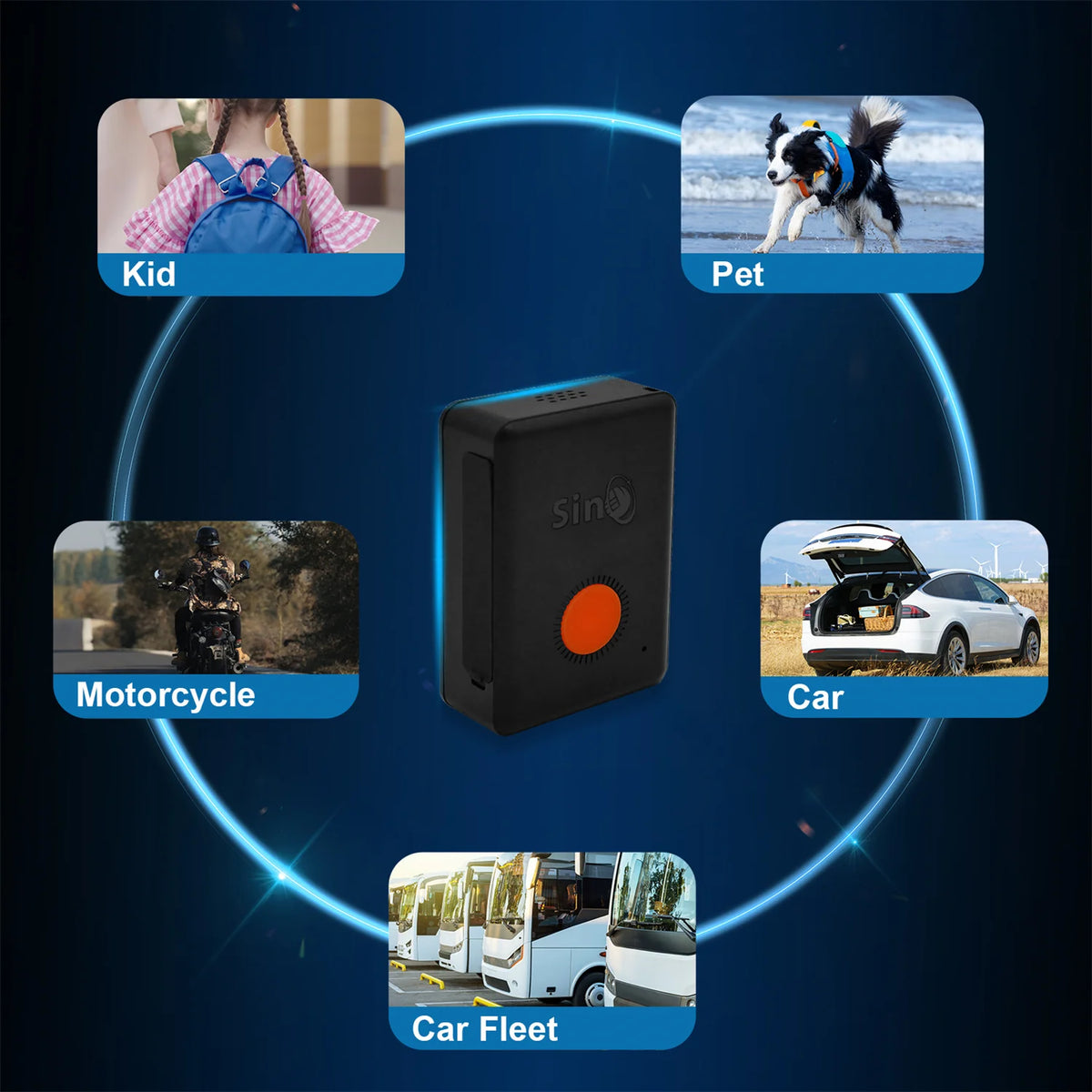 Mini GPS Tracker with Built-In Battery