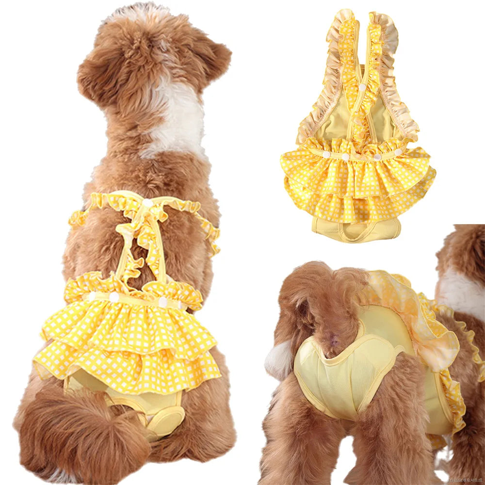 Female Dog Physiological Pants with Cute Print