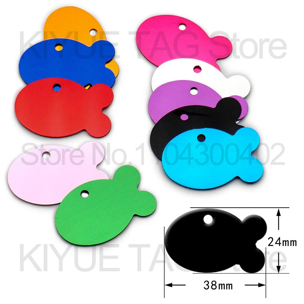 Personalised Aluminium Pet ID Tags – Pack of 100
