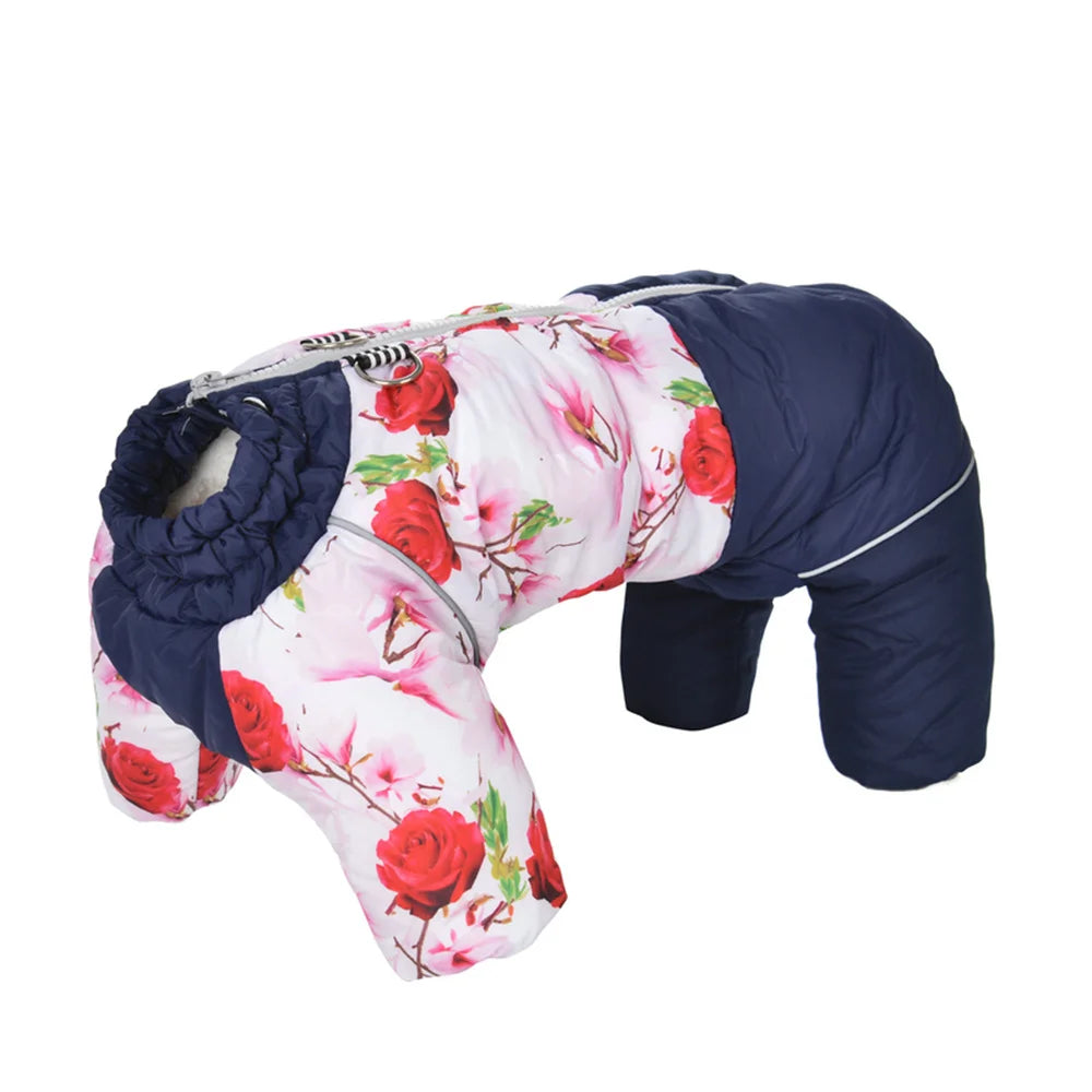 Waterproof Fleece Jumpsuit for Small Dogs
