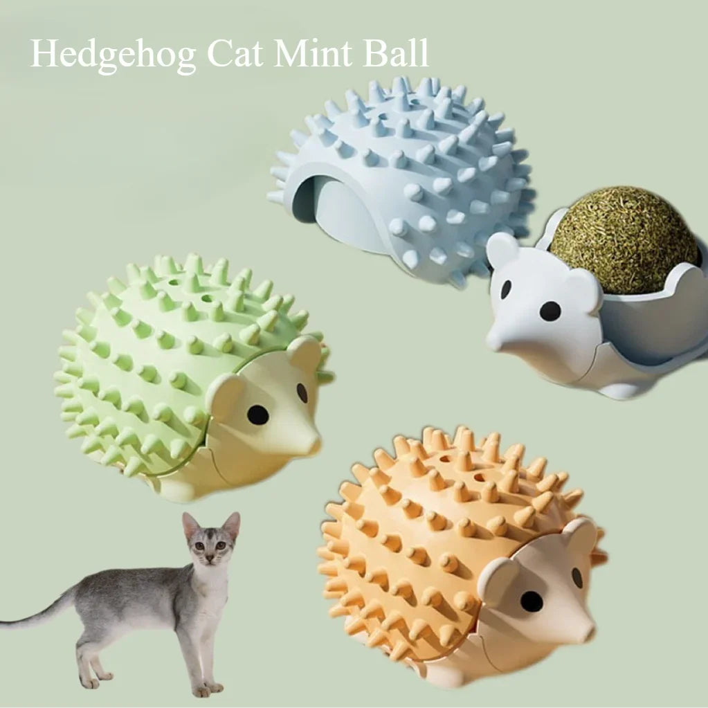 Hedgehog Catnip Ball - Licking and Rolling Toy