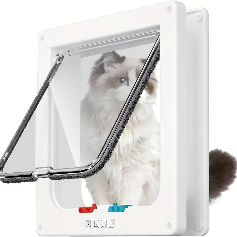 4-Way Locking Weatherproof Pet Flap Door