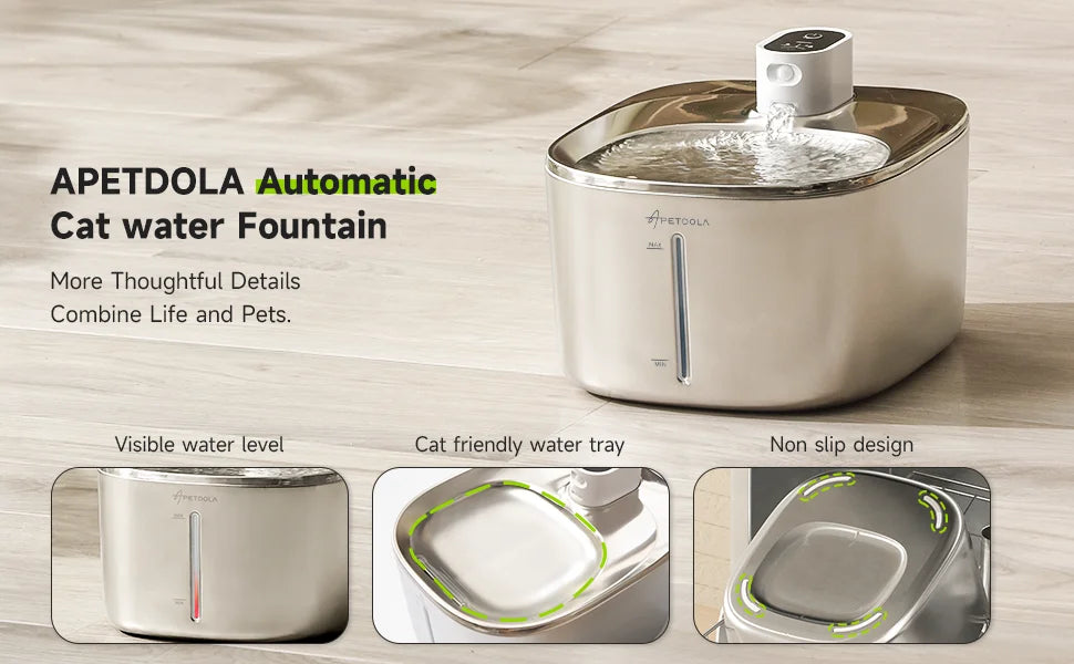4L Wireless Auto Sensor Pet Water Fountain for Cats & Dogs