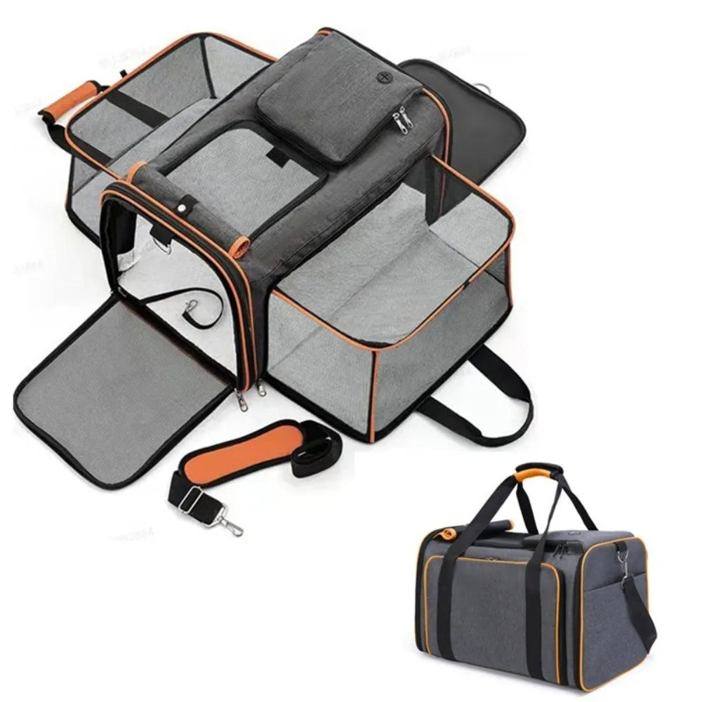 Expandable Oxford Pet Travel Carrier
