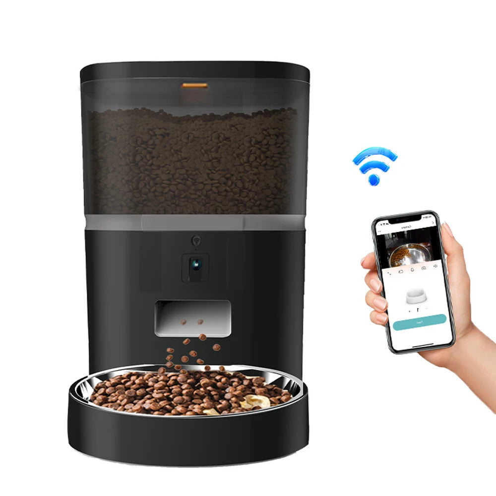 4L WiFi Automatic Pet Feeder with Camera — Smart Food Dispenser for Cats & Dogs