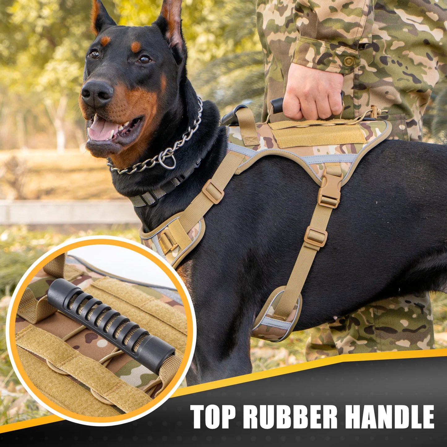 Tactical Dog Harness for Large Dogs