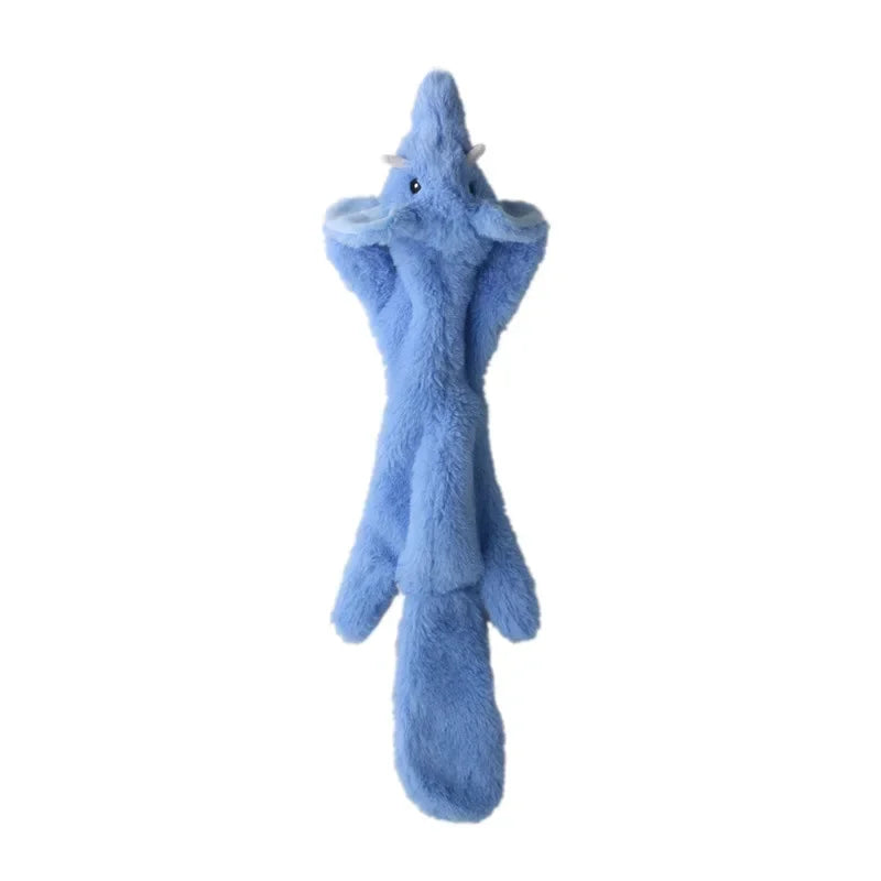 Jouet pour chien en peluche crocodile couineur avec papier froissé