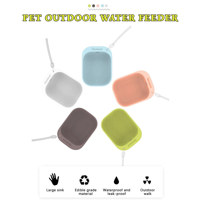 Compact Pet Travel Water Dispenser Bottle – Portable Outdoor Hydration for Dogs & Cats