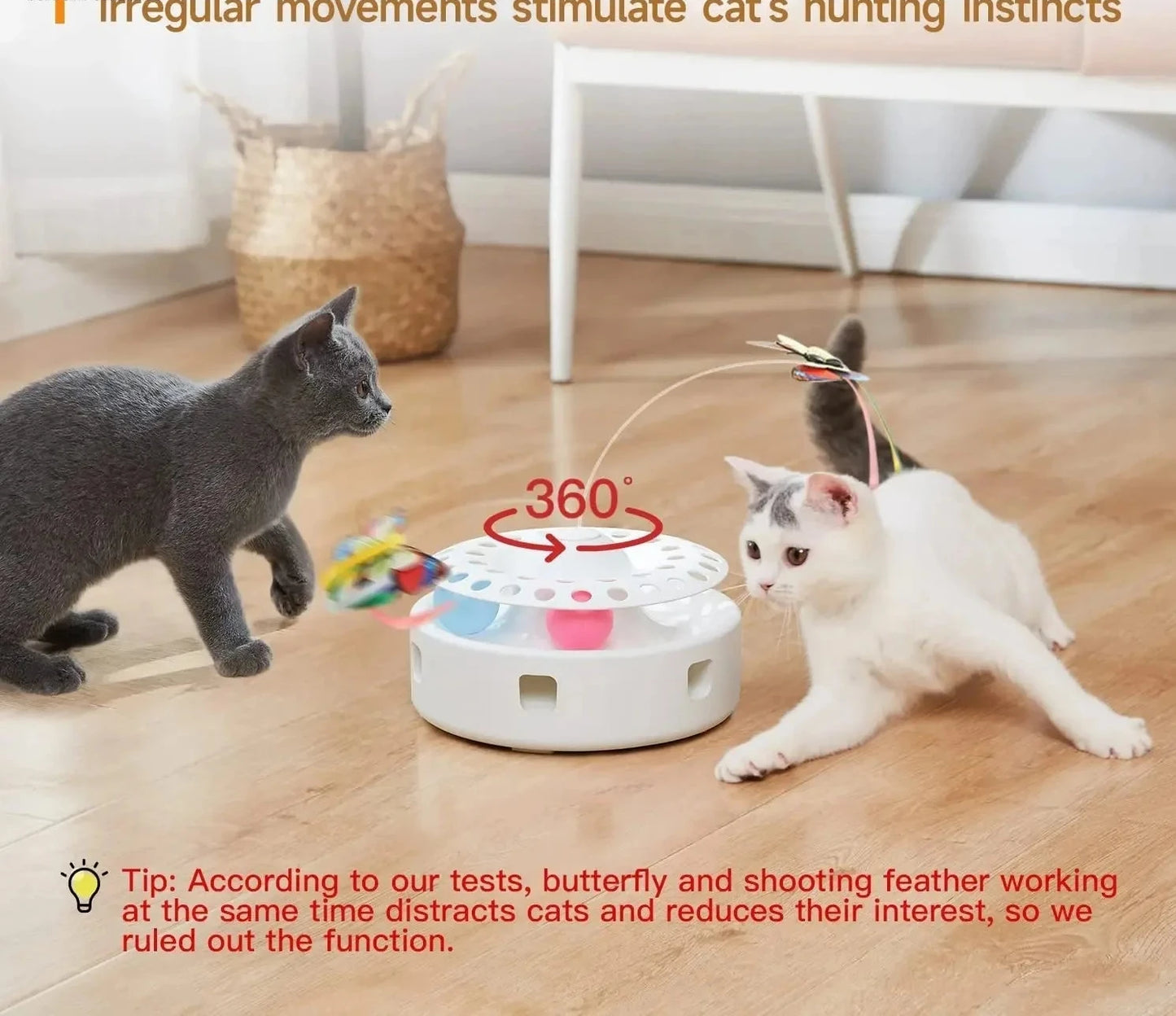 3-in-1 Smart Interactive Cat Toy