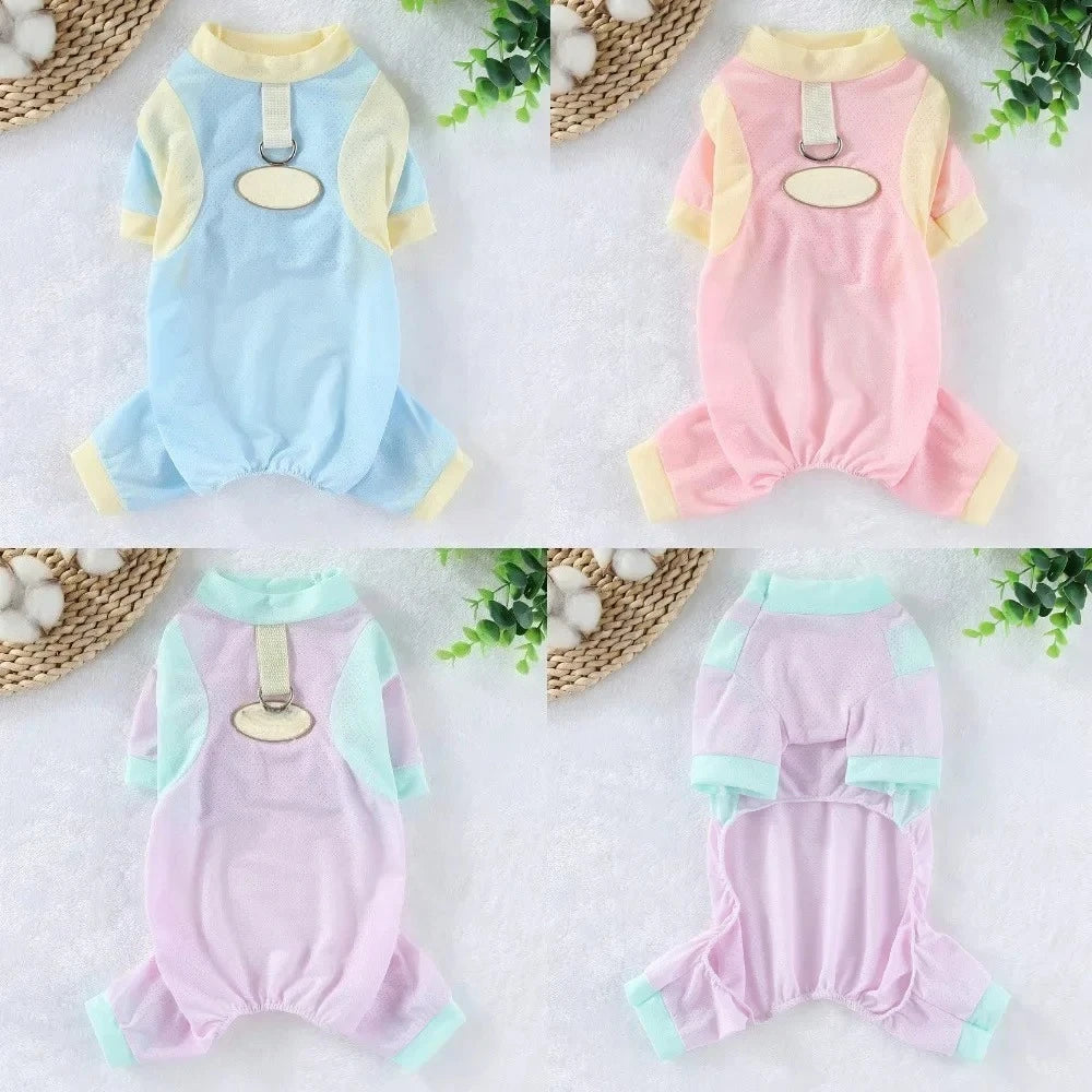 Ice Silk Cooling Jumpsuit for Small Dogs