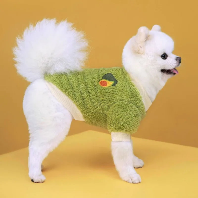 Gilet Chauffant en Peluche pour Chiens et Chats de Petite et Moyenne Taille