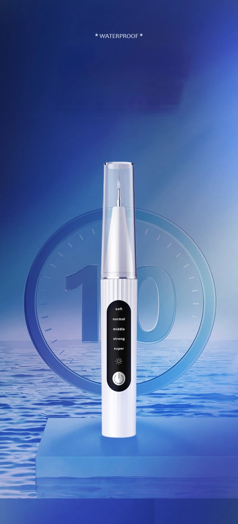 Sonic Pet Dental Cleaner – Plaque & Calculus Remover for Dogs & Cats with LED Light