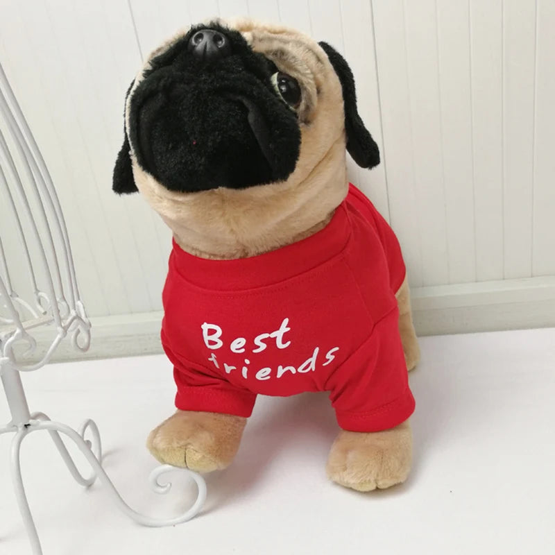 Round Neck T-Shirt Vest for Dogs — 7 Colours, S to XXL
