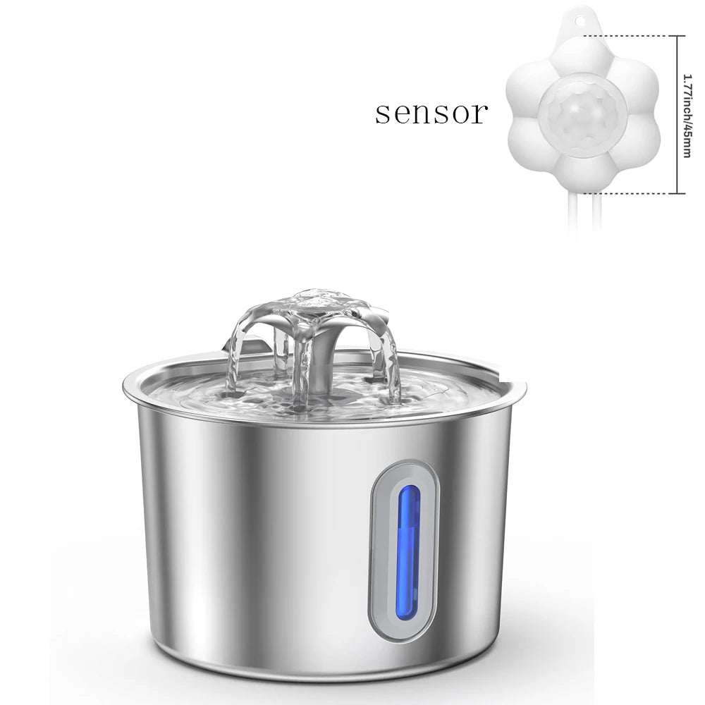 Stainless Steel Automatic Pet Water Fountain