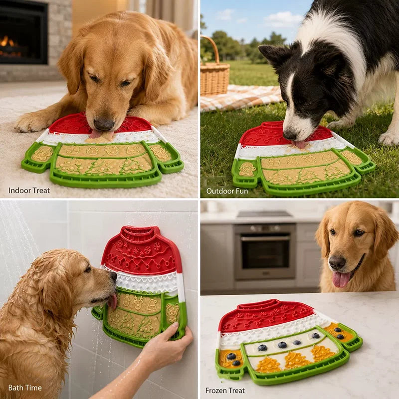 Christmas Jumper Lick Mat for Dogs & Cats