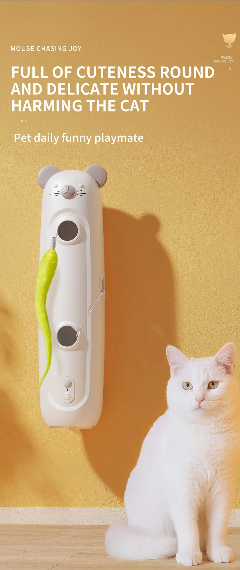 Interactive Caterpillar Cat Toy