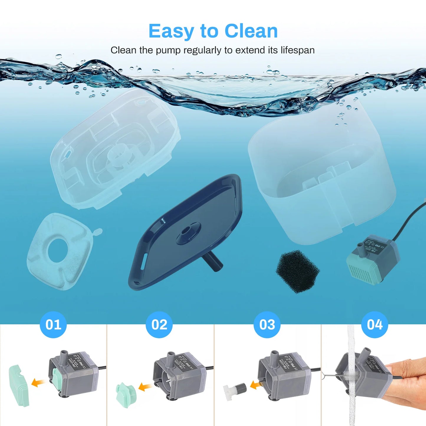 Automatic Pet Water Fountain 2.6L