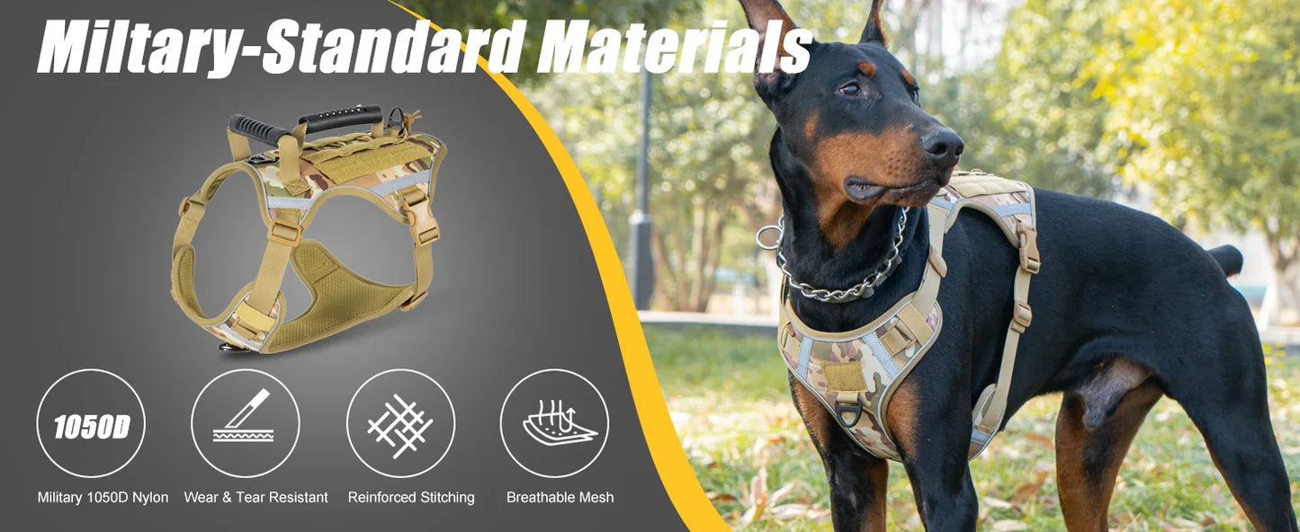 Tactical Dog Harness for Large Dogs