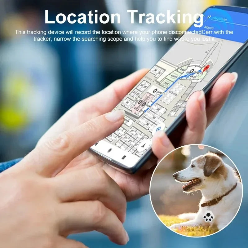 Mini Bluetooth Anti-Lost Tracker with Two-Way Finding for Pets, Keys & Bags