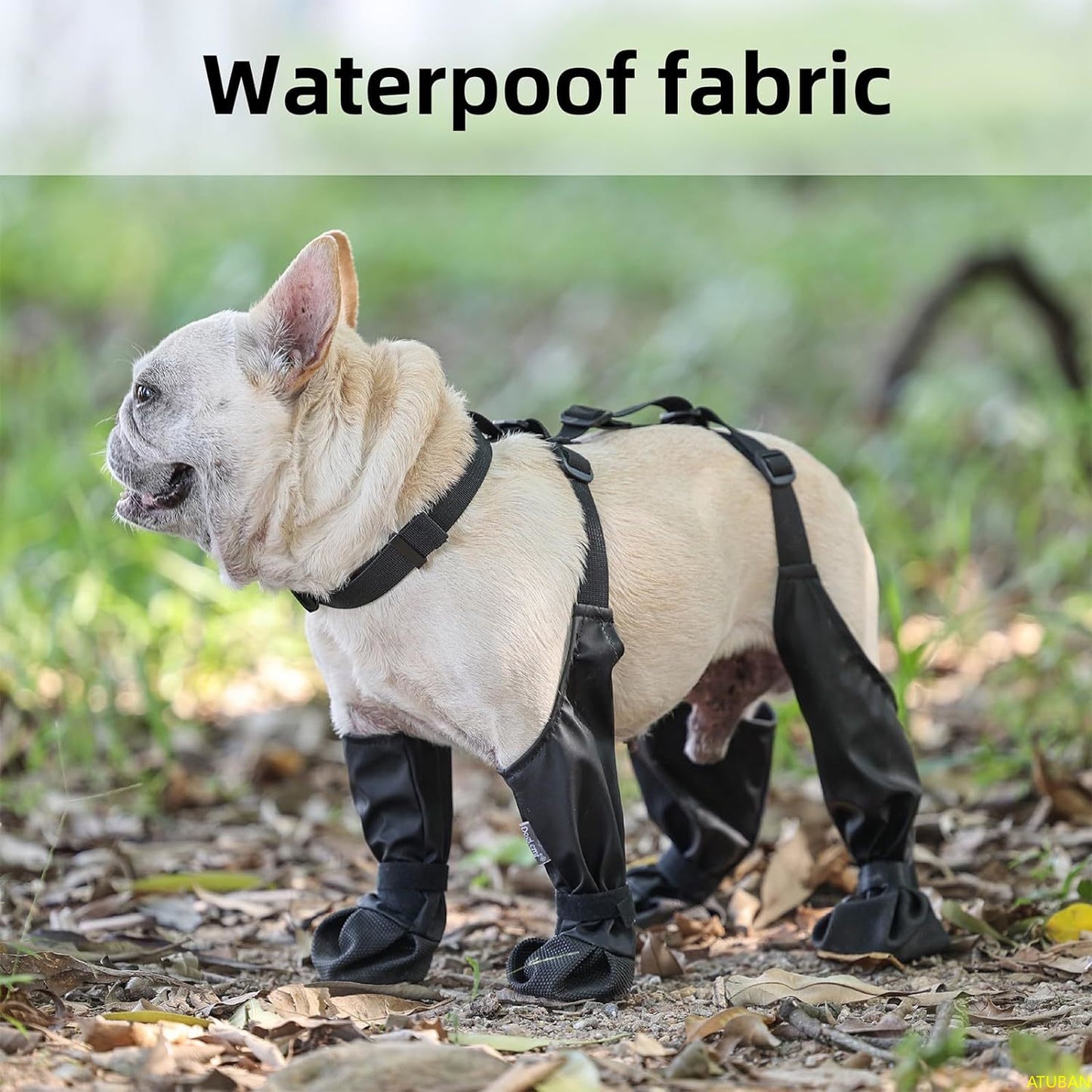 Bottes imperméables pour chien - Chaussures de protection antidérapantes pour la marche en extérieur