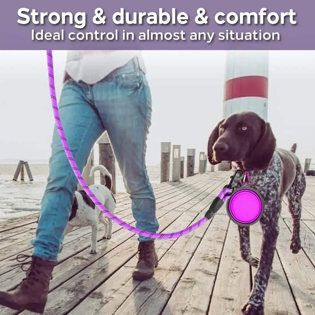 Reflective Dog Leash for All Sizes