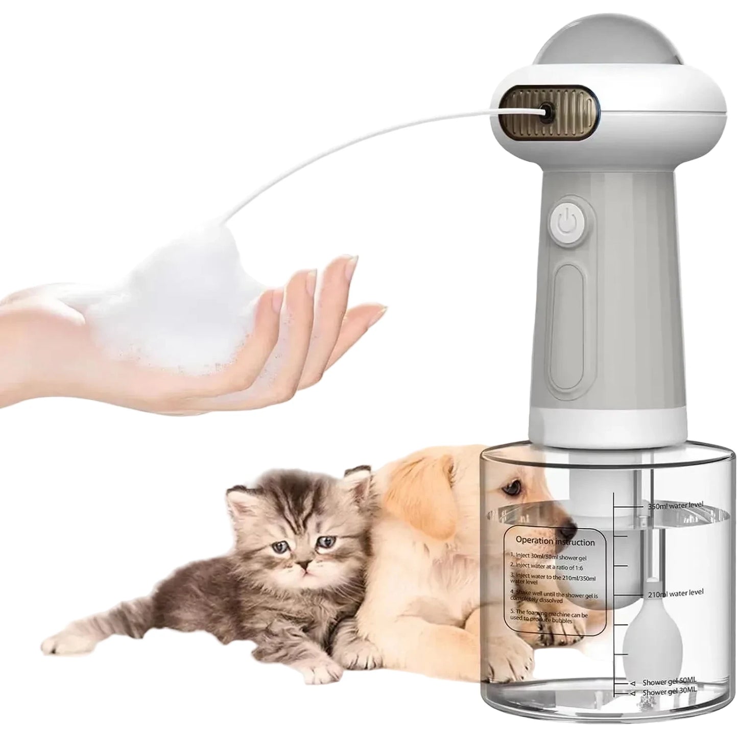 Machine à mousse électrique automatique pour animaux de compagnie
