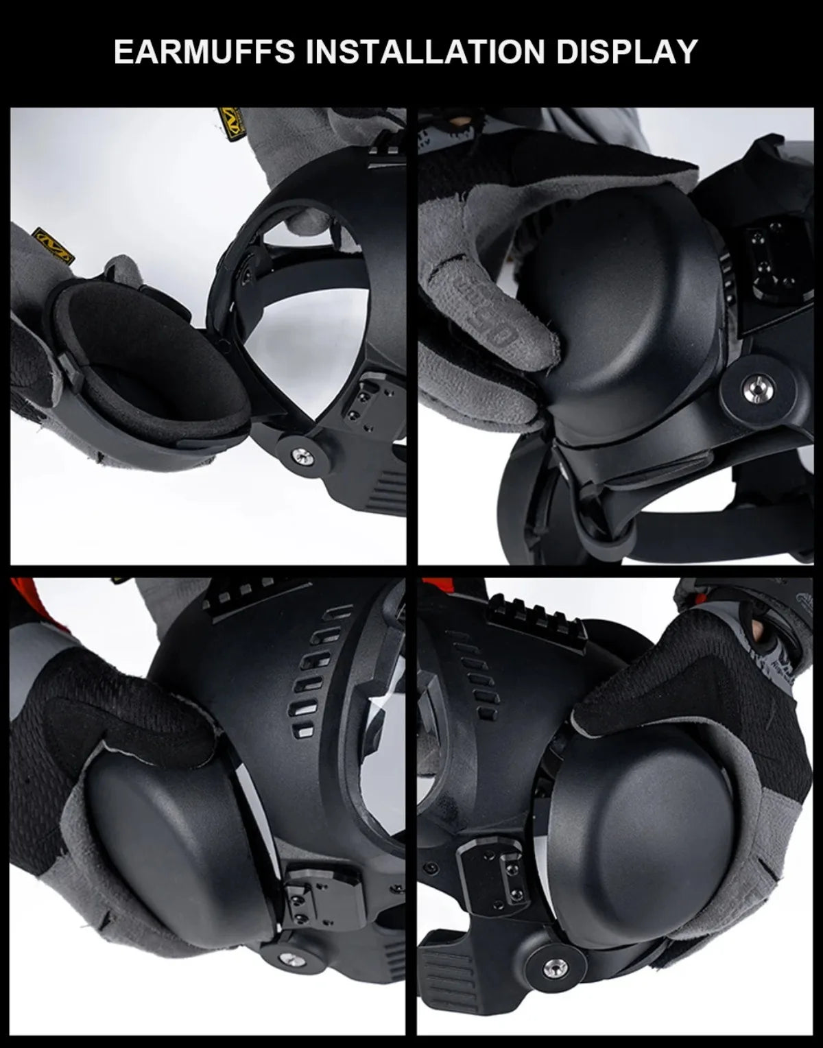 K9 Tactical Dog Helmet with Dual Goggles for Medium & Large Working Dogs