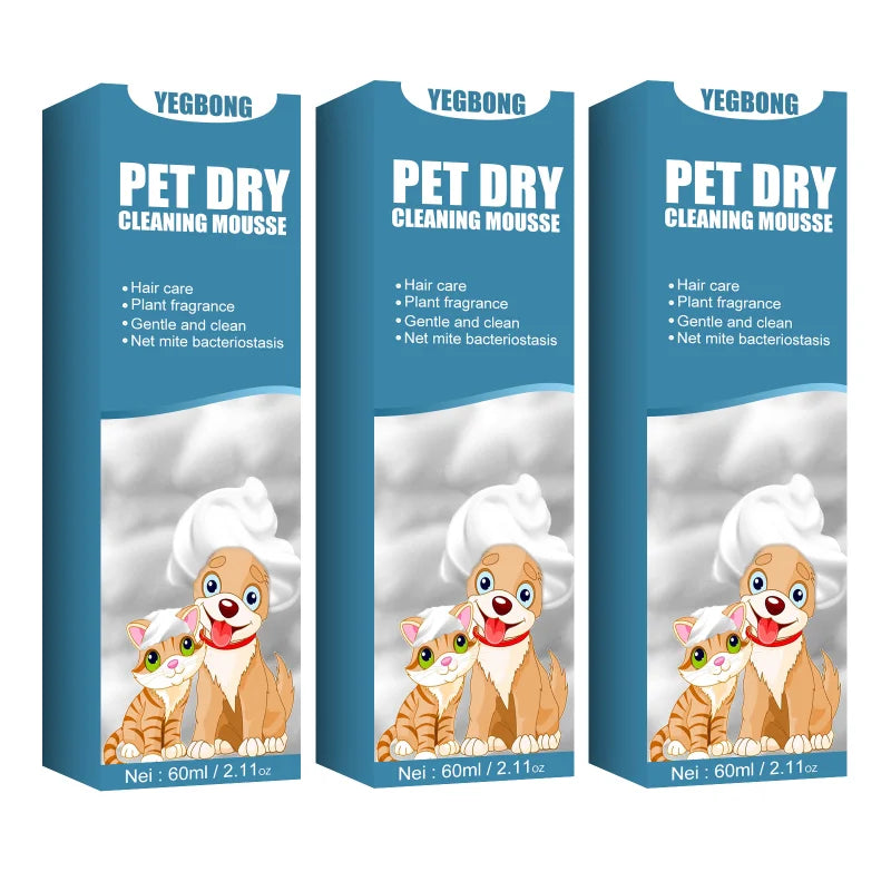 Waterless Pet Shampoo Foam Mousse — No Rinse Odour Control for Cats & Dogs