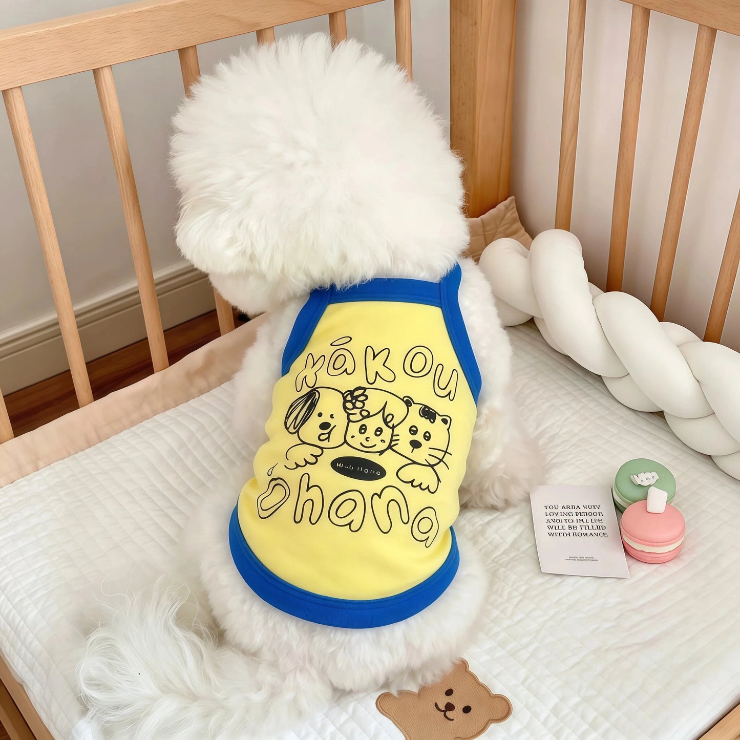 Cartoon Print Slip Dress for Small Dogs & Cats