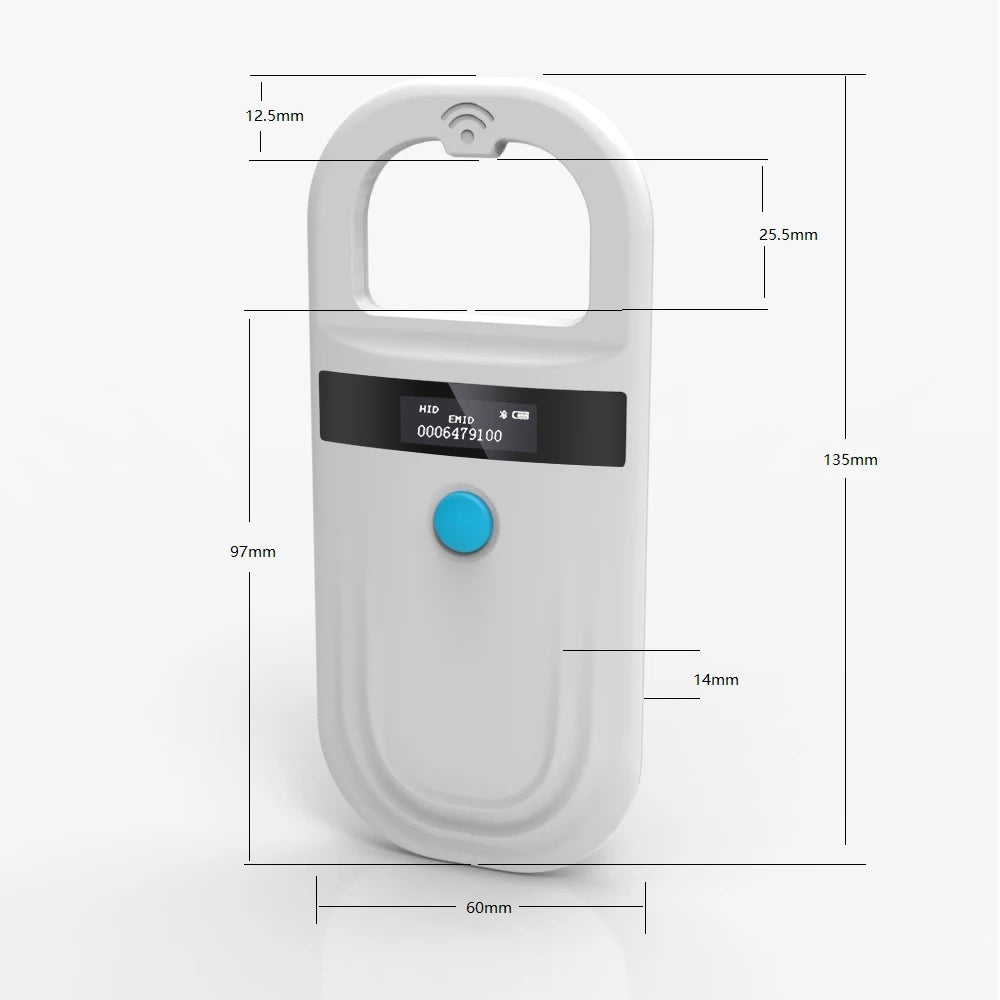Handheld Pet Microchip Scanner & RFID Reader