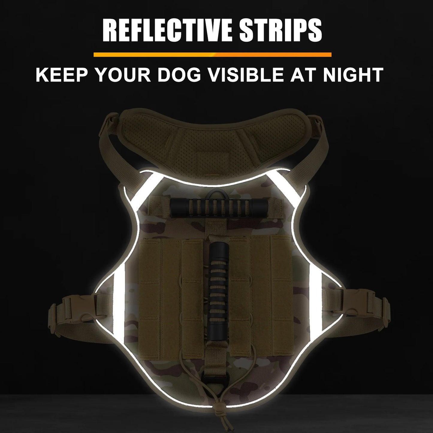 Tactical Dog Harness for Large Dogs