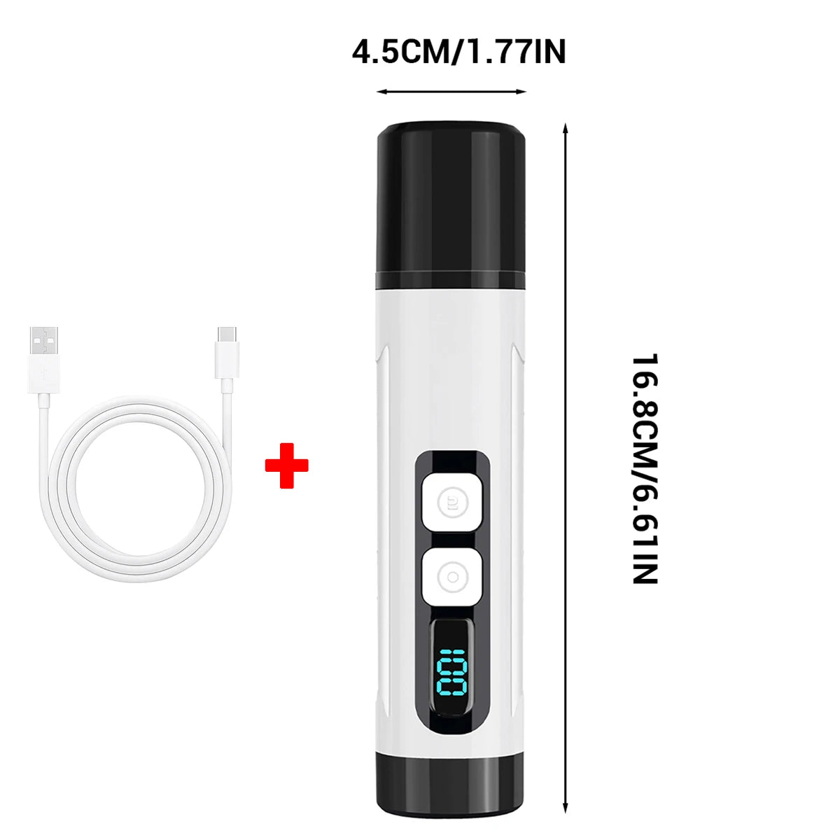 Electric Pet Nail Grinder with LED Light & 3-Speed Control