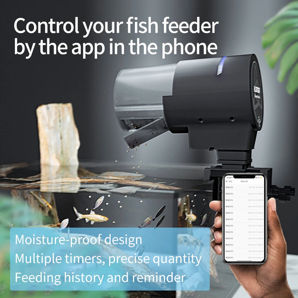 Wifi Fish Feeder Organ Smart Control Aquarium Tank Automatic Feeding Device Timing Fishing Equipment Accessories
