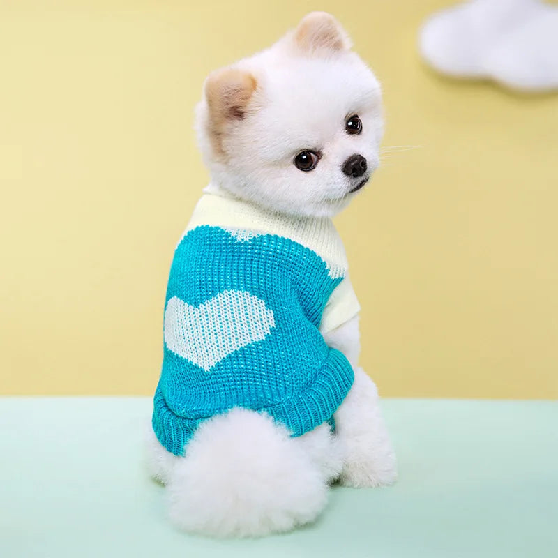 Colorful Knit Sweater for Small & Medium Dogs & Cats
