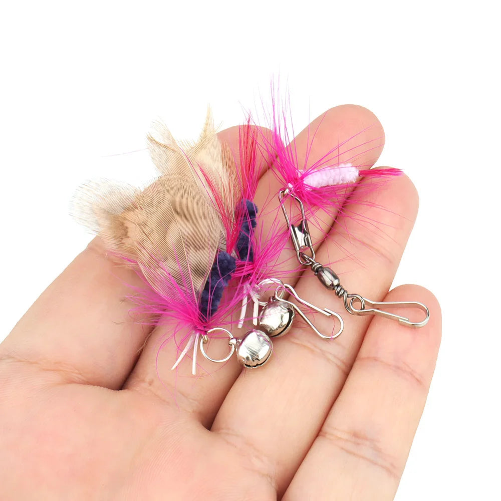 Feather Cat Teaser Toy Replacement Pack (10pcs)