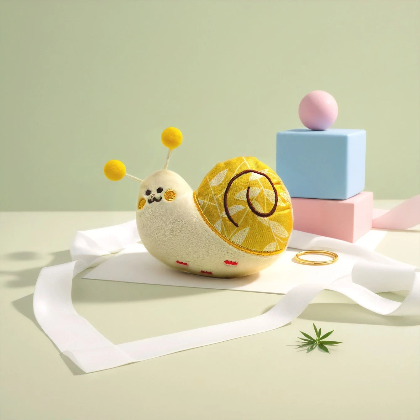 Jouet pour chien en forme d'escargot - Jouet à mâcher dentaire et peluche