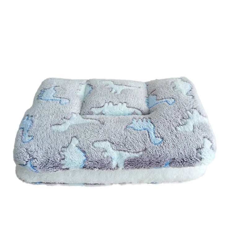 Thickened Fleece Pet Bed Mat – Washable Warm Blanket for Dogs & Cats