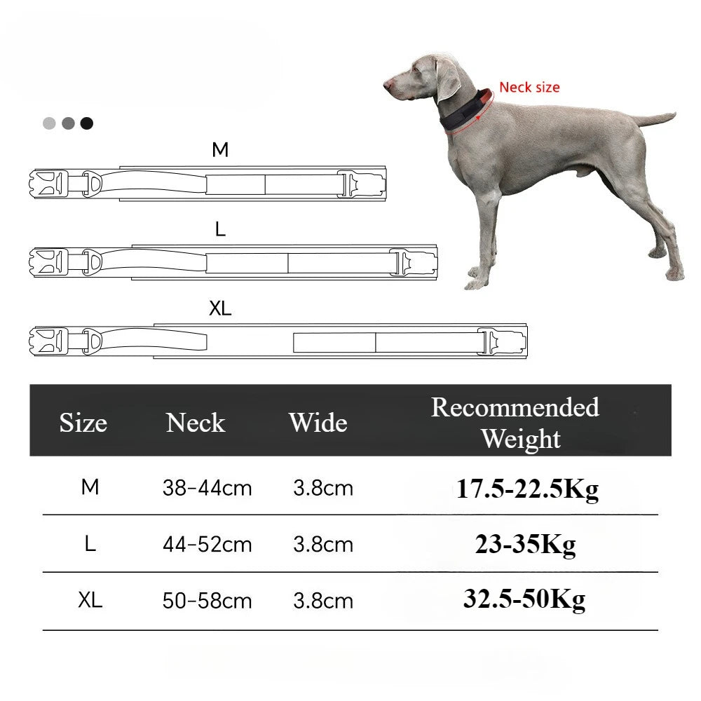 Adjustable Tactical Training Collar for Medium & Large Dogs