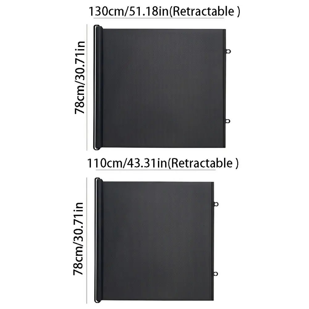 Barrière de sécurité escamotable 78 cm - Barrière universelle pour animaux et bébés pour portes et escaliers