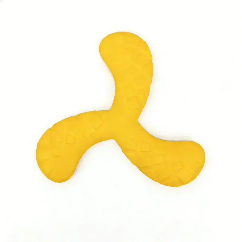 Indestructible EVA Boomerang Flying Disc & Chew Toy for Large Dogs