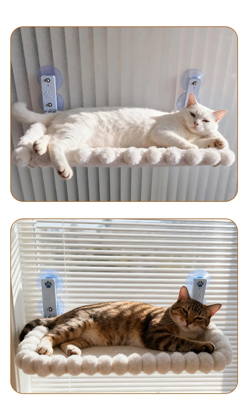 Heavy-Duty Cat Window Perch – Extra-Large Suction Cup Hammock for Big Cats