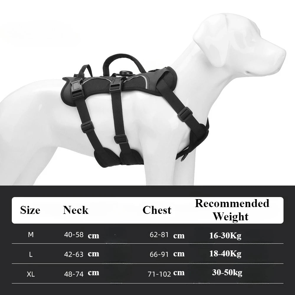 Harnais Tactique Militaire pour Grands Chiens