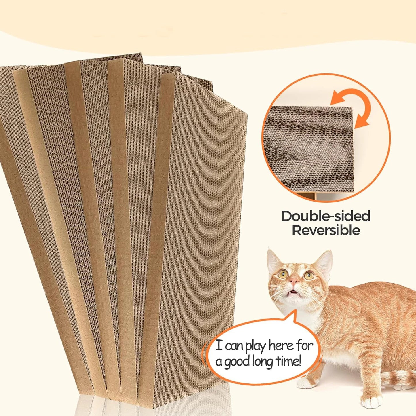 Cardboard Cat Scratching Pad & Bed Combo