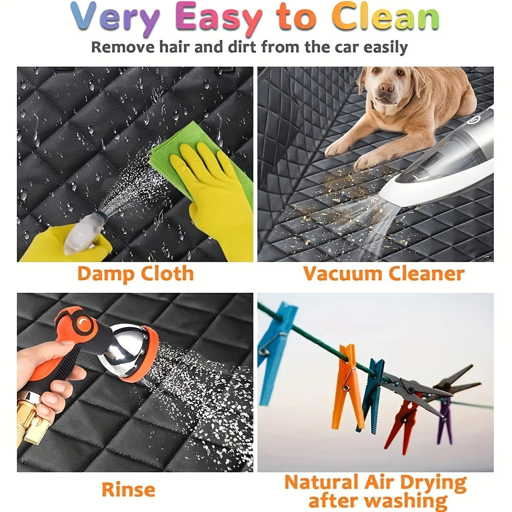 Housse de siège de voiture hamac pour chien 600D, résistante et imperméable – Anti-rayures