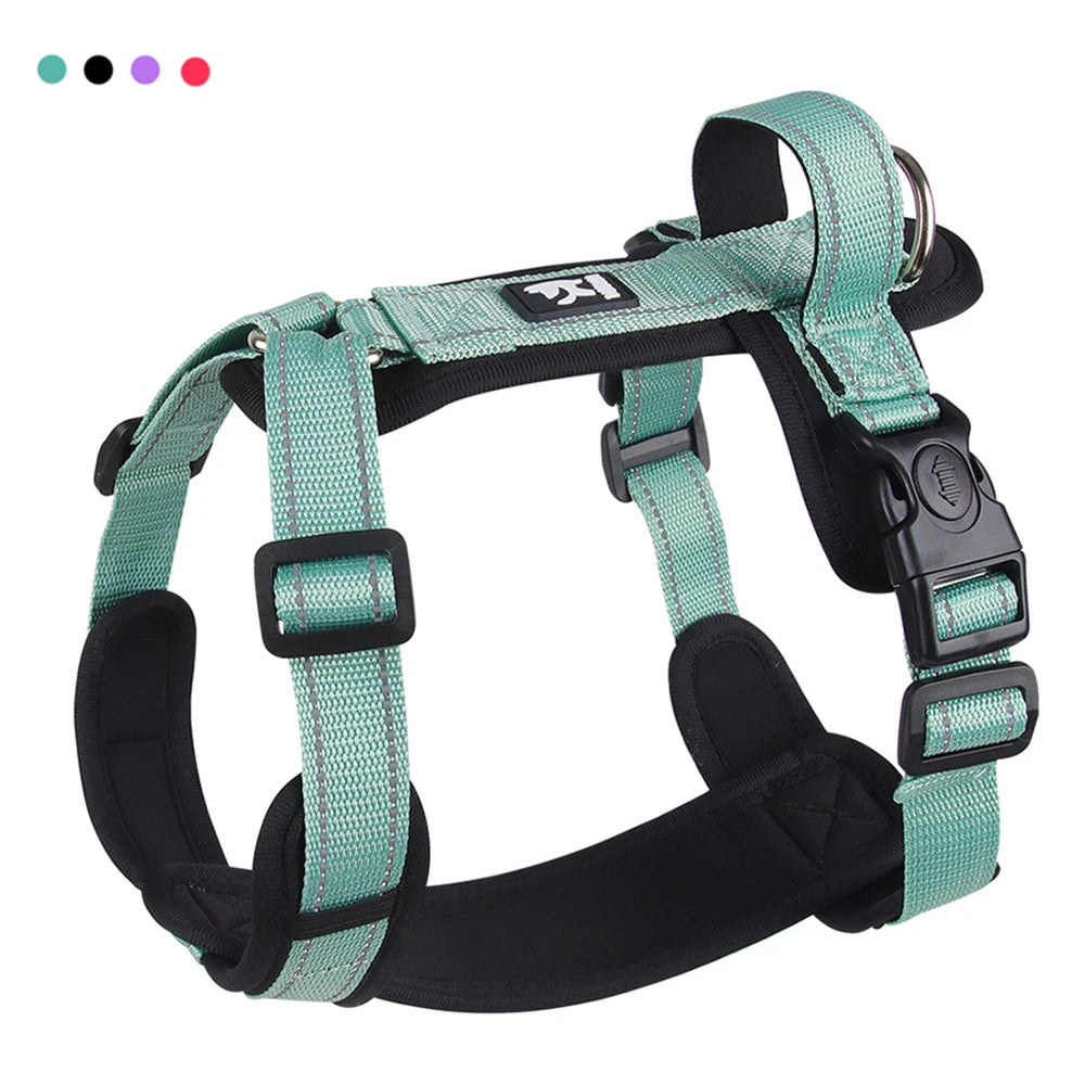 No-Pull Padded Vest Harness with Reflective Straps for Small & Medium Dogs