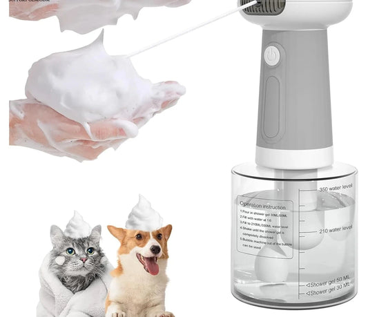 Electric Foaming Pet Shampoo Dispenser for Dogs & Cats