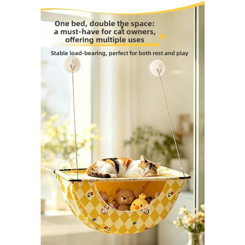 Suction-Cup Cat Window Hammock
